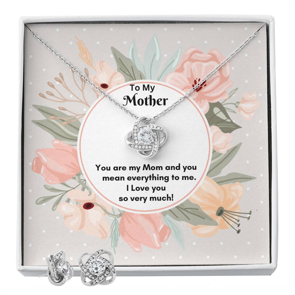 Elevate Your Elegance with the Love Knot Necklace and Earring Set