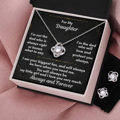 The Love Knot and Earring Set