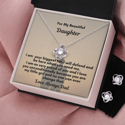 Love Knot and Earring Set