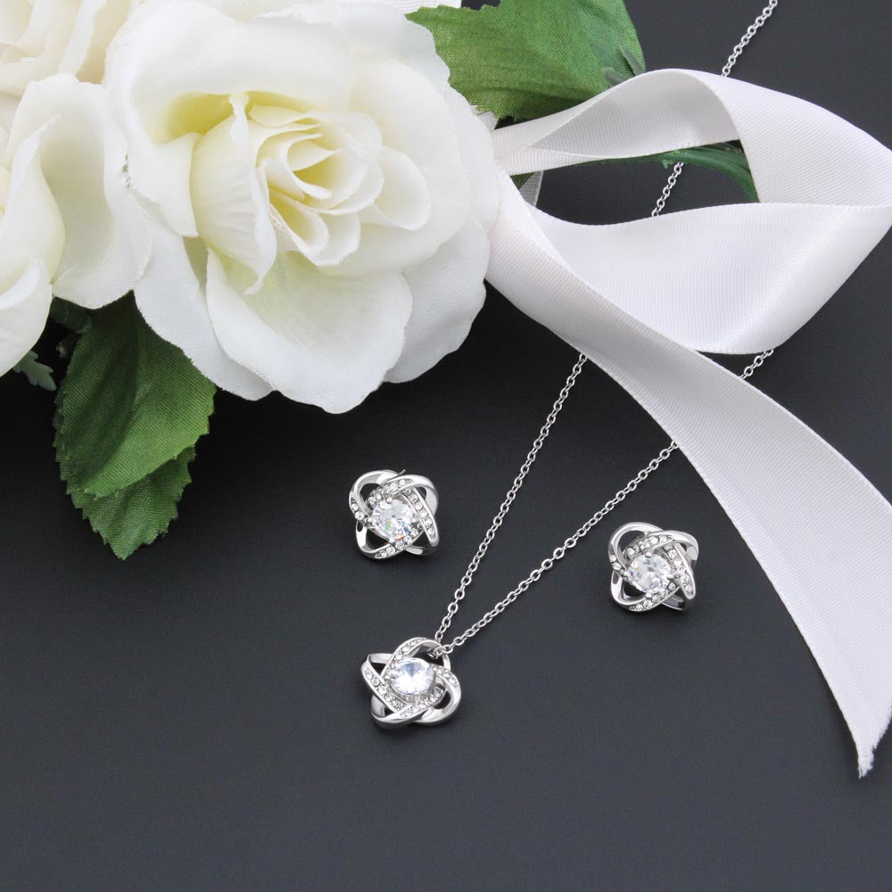 Love Knot Necklace and Earring Set – A Timeless Symbol of Everlasting Connection