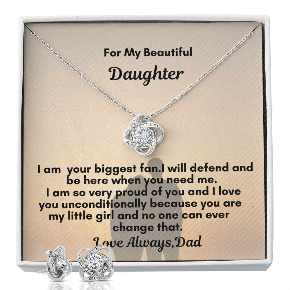 Love Knot and Earring Set