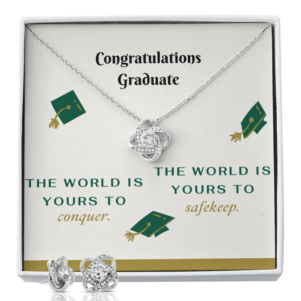 Stunning Love Knot Necklace and Earring Set for Unforgettable Moments