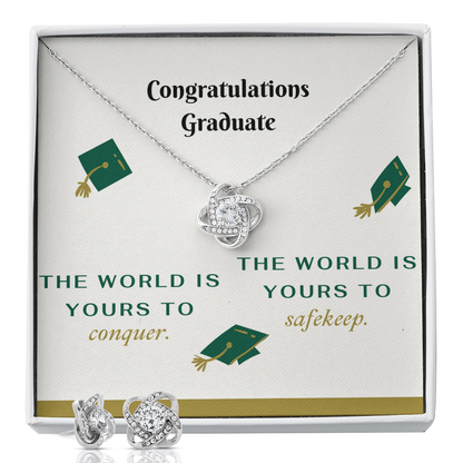 Stunning Love Knot Necklace and Earring Set for Unforgettable Moments