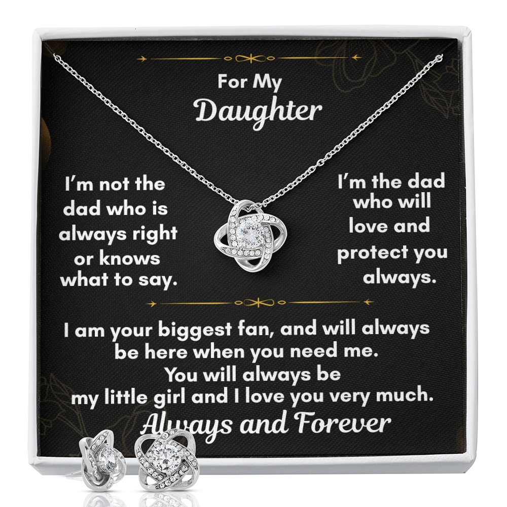 The Love Knot and Earring Set