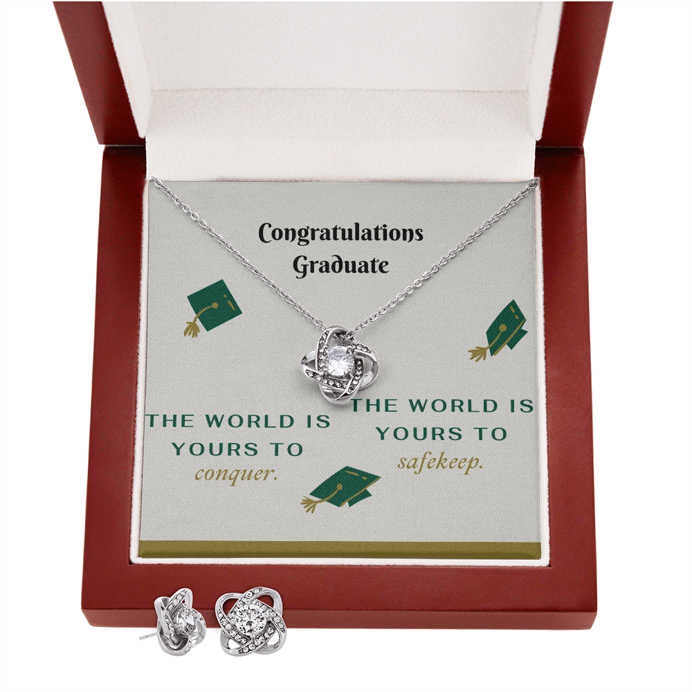 Stunning Love Knot Necklace and Earring Set for Unforgettable Moments