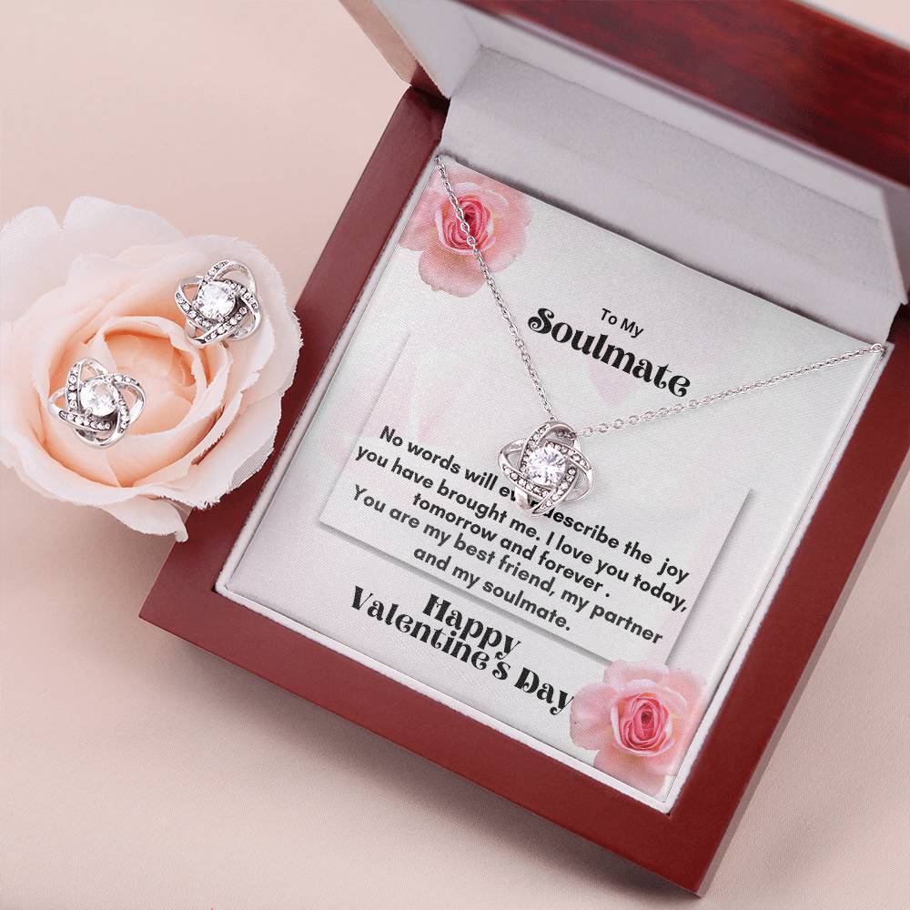 The Love Knot Necklace and Earring Set