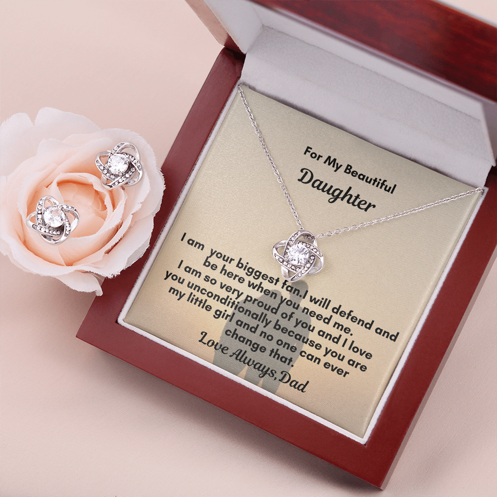 Love Knot and Earring Set