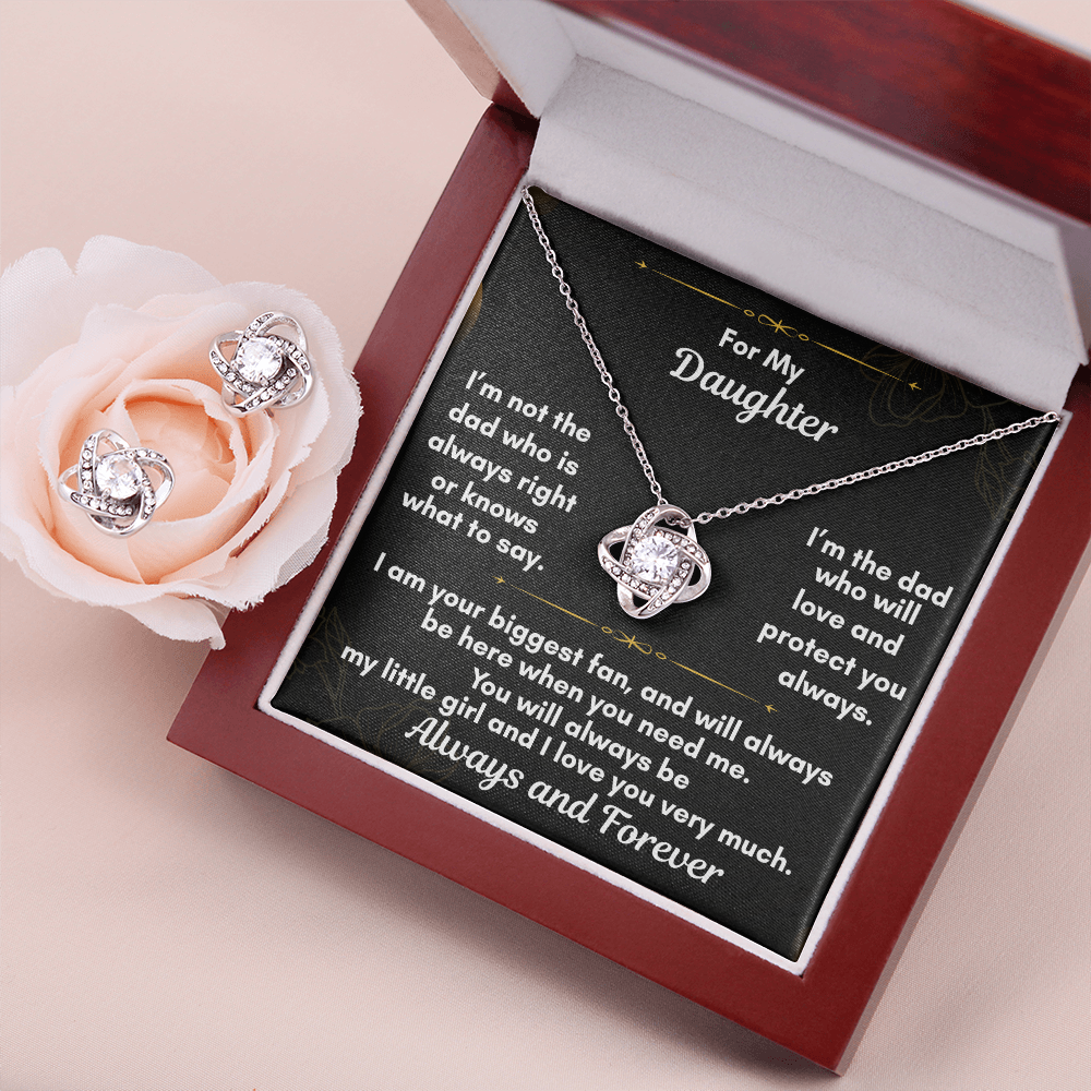 The Love Knot and Earring Set