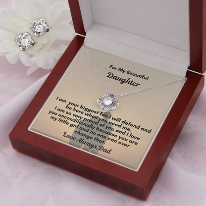 Love Knot and Earring Set