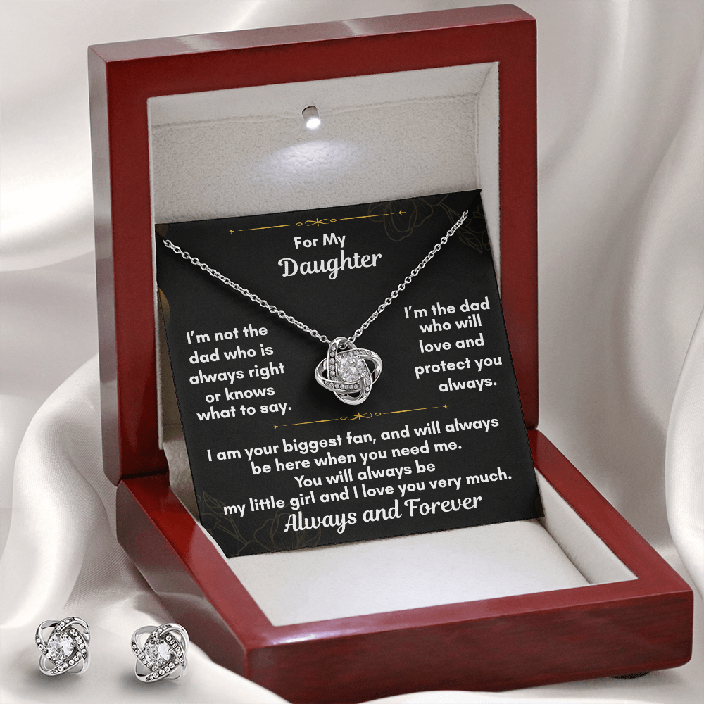 The Love Knot and Earring Set