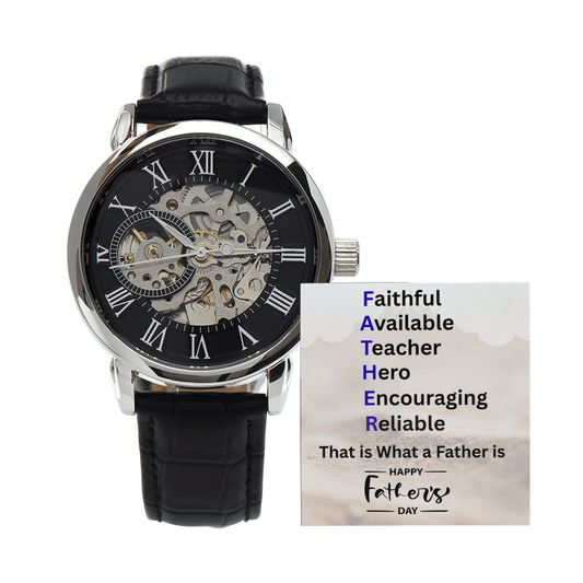 Men's Openwork Watch for Dad