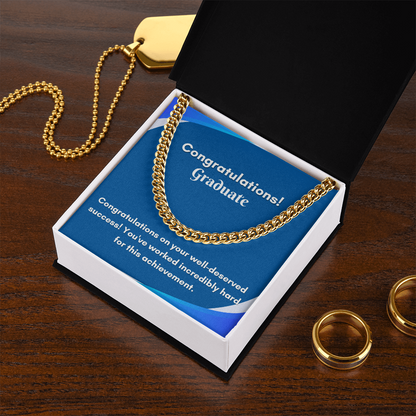 Stylish Cuban Link Chain for Graduation - A Gift They&