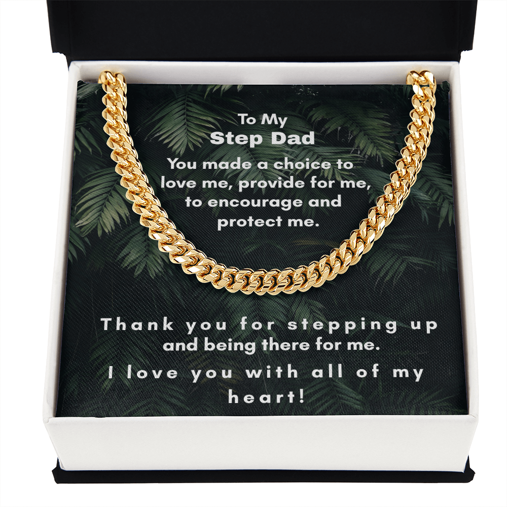 Cuban Link Chain for Step Dad - A Timeless Gift of Strength and Elegance