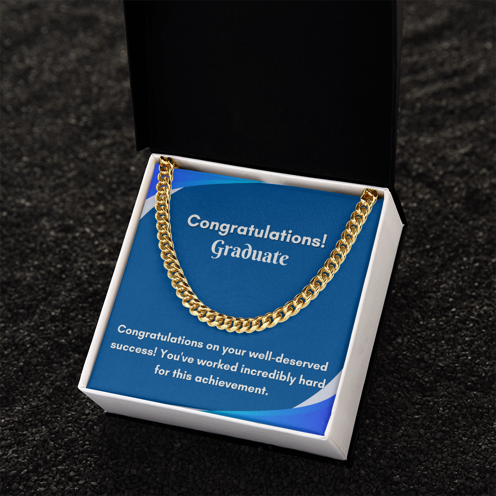 Stylish Cuban Link Chain for Graduation - A Gift They&