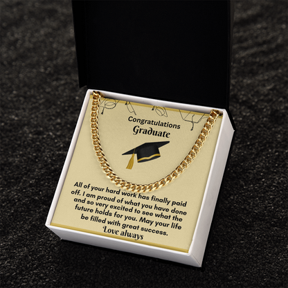 Cuban Link Chain for Graduates – Celebrate Their Achievements in Style!