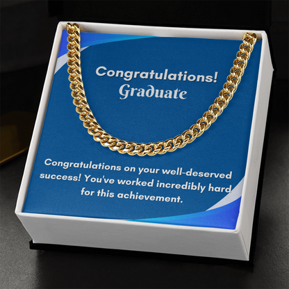 Stylish Cuban Link Chain for Graduation - A Gift They&