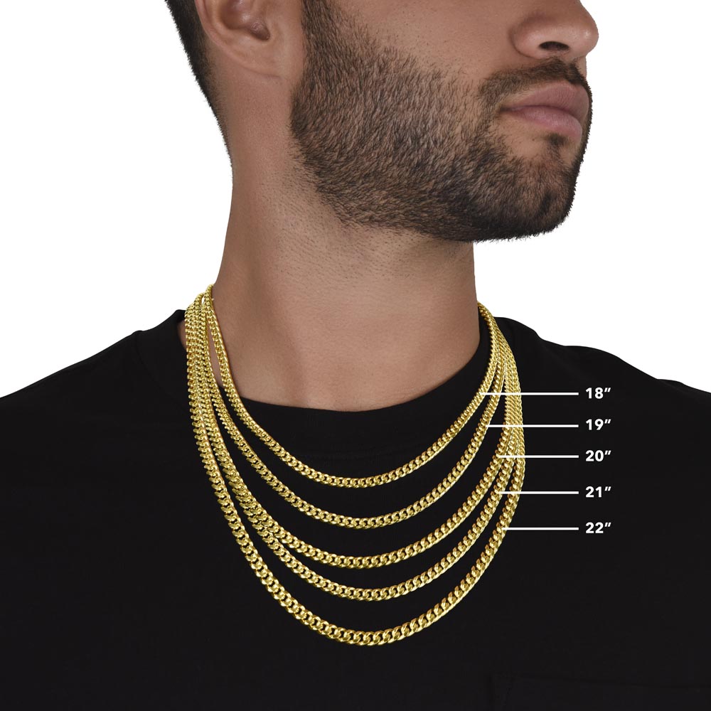 Elegant Adjustable Cuban Link Necklace for Men