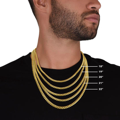 Elegant Adjustable Cuban Link Necklace for Men