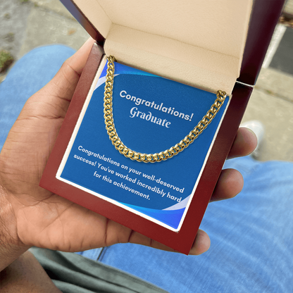 Stylish Cuban Link Chain for Graduation - A Gift They&