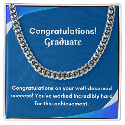 Stylish Cuban Link Chain for Graduation - A Gift They&