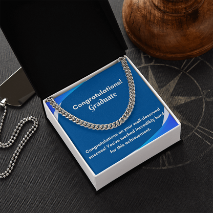 Stylish Cuban Link Chain for Graduation - A Gift They&