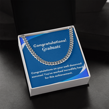 Stylish Cuban Link Chain for Graduation - A Gift They&