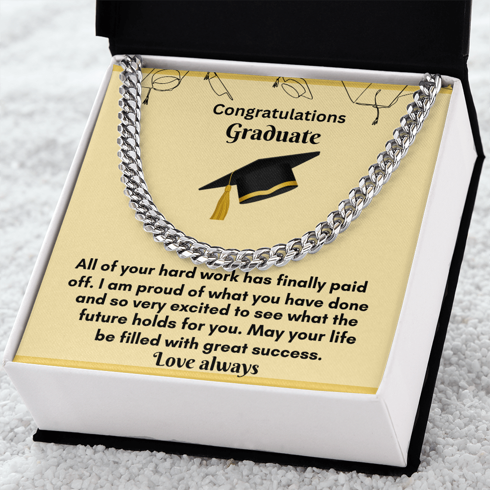Cuban Link Chain for Graduates – Celebrate Their Achievements in Style!