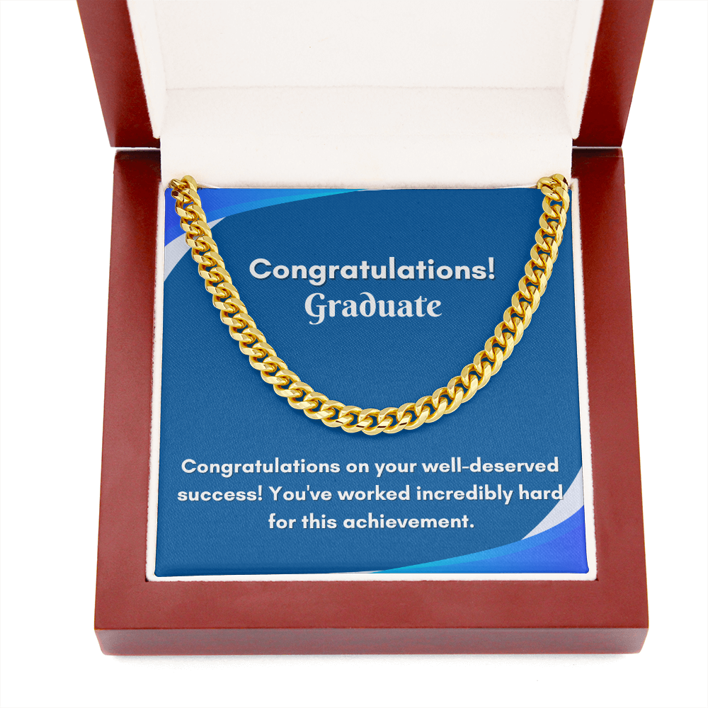 Stylish Cuban Link Chain for Graduation - A Gift They&