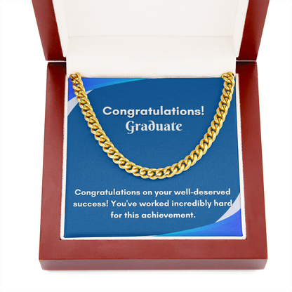 Stylish Cuban Link Chain for Graduation - A Gift They&