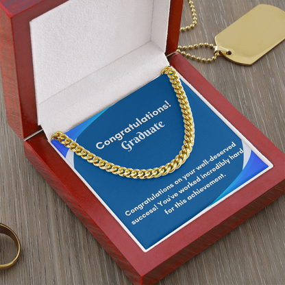Stylish Cuban Link Chain for Graduation - A Gift They&