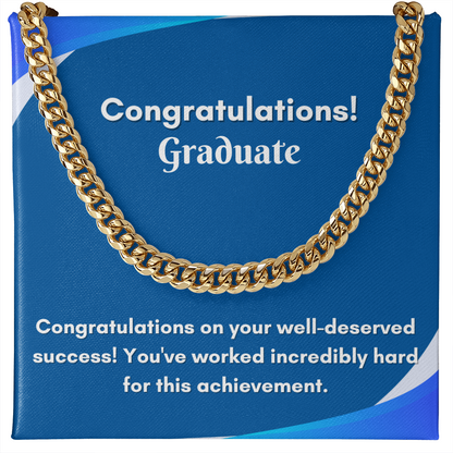 Stylish Cuban Link Chain for Graduation - A Gift They&
