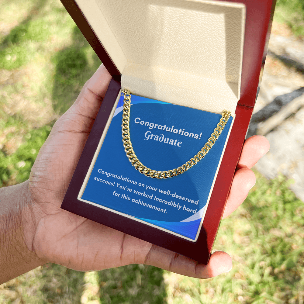 Stylish Cuban Link Chain for Graduation - A Gift They&