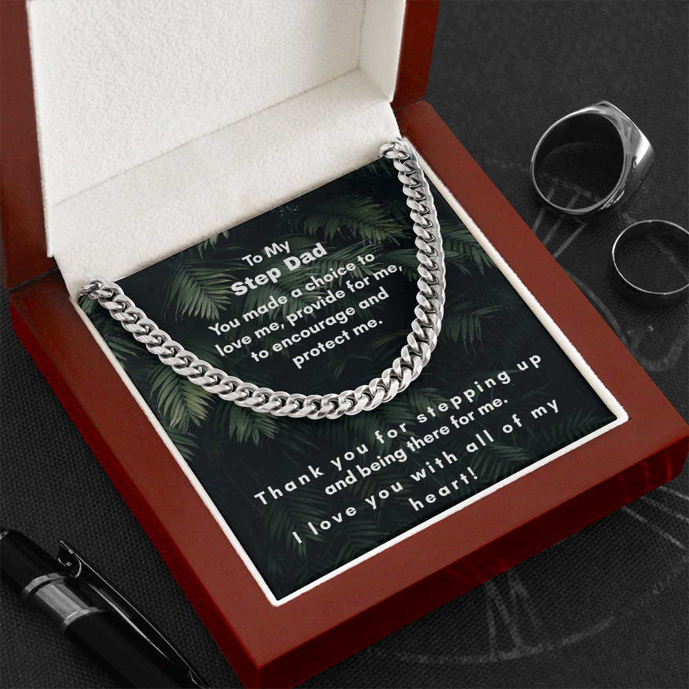 Cuban Link Chain for Step Dad - A Timeless Gift of Strength and Elegance