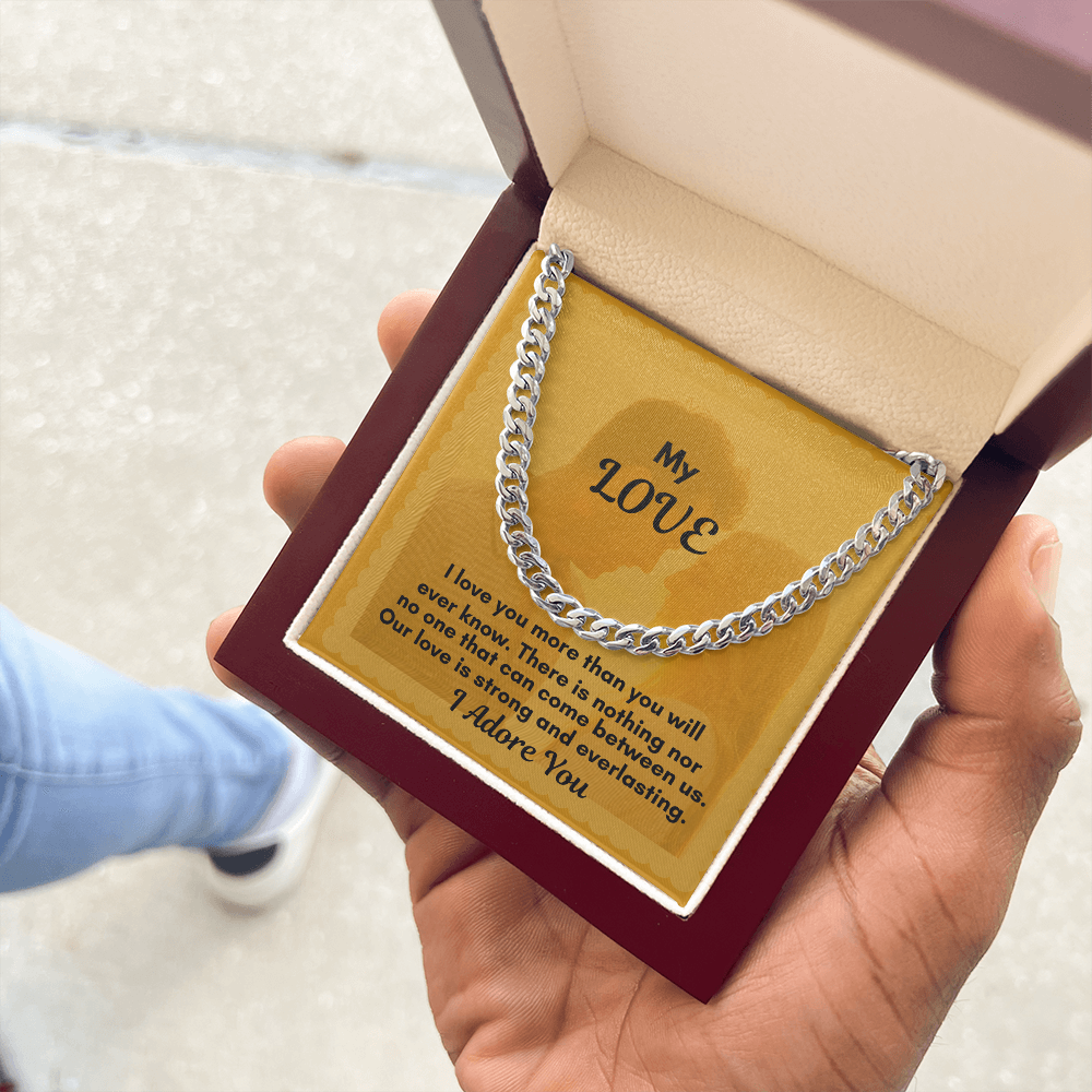 Elegant Adjustable Cuban Link Necklace for Men