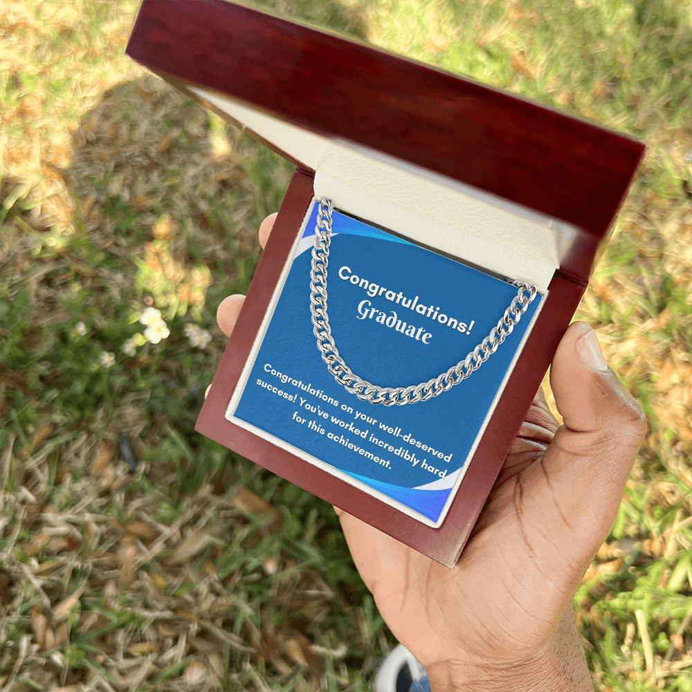 Stylish Cuban Link Chain for Graduation - A Gift They&