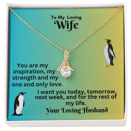 Elegant Ribbon Necklace: A Timeless Gift for Your Love