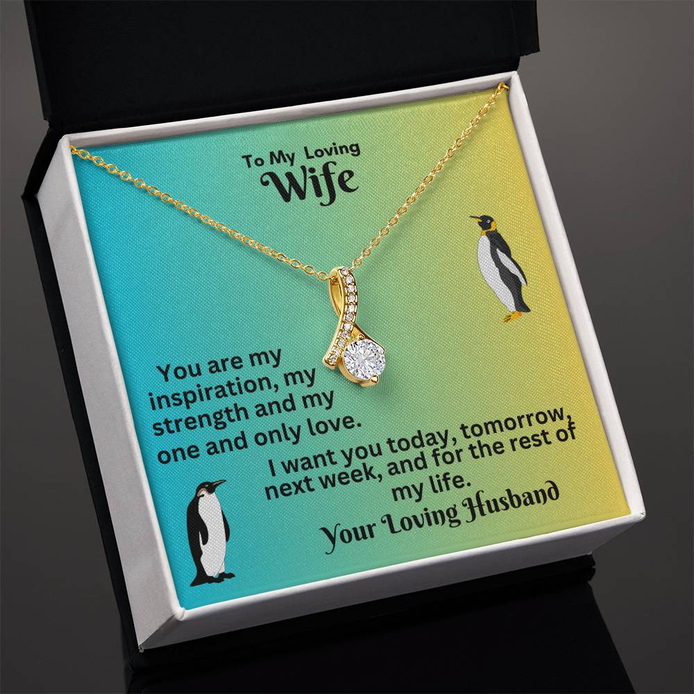 Elegant Ribbon Necklace: A Timeless Gift for Your Love