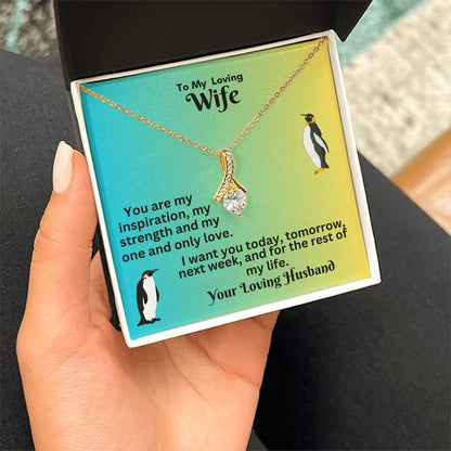 Elegant Ribbon Necklace: A Timeless Gift for Your Love
