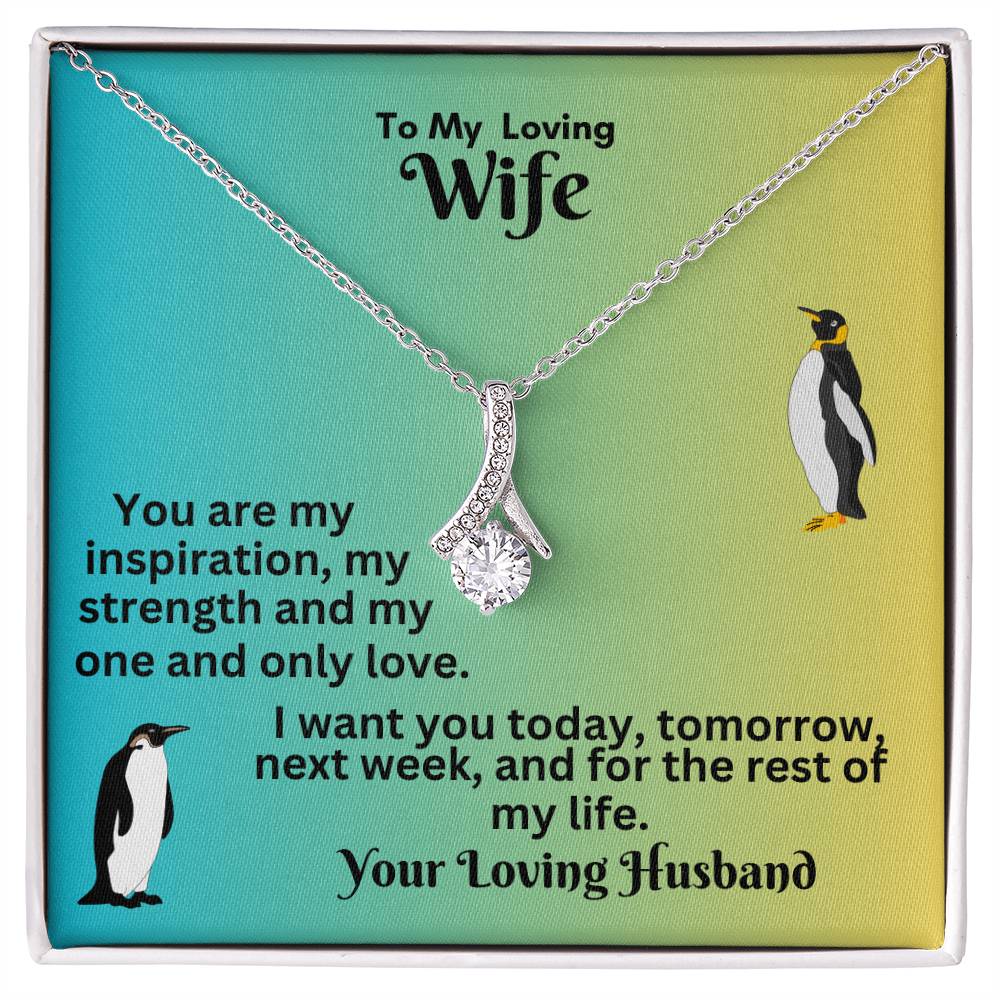Elegant Ribbon Necklace: A Timeless Gift for Your Love