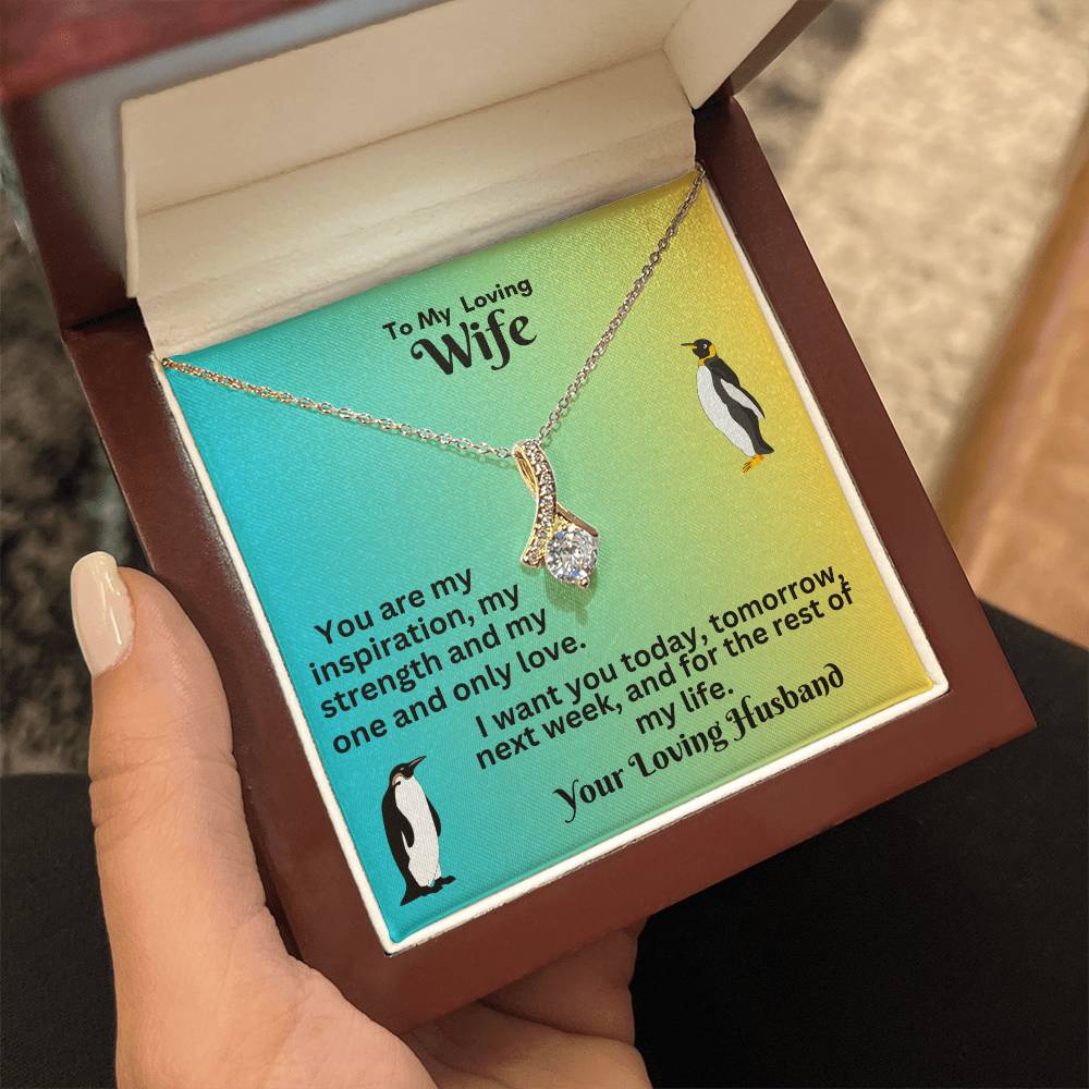 Elegant Ribbon Necklace: A Timeless Gift for Your Love