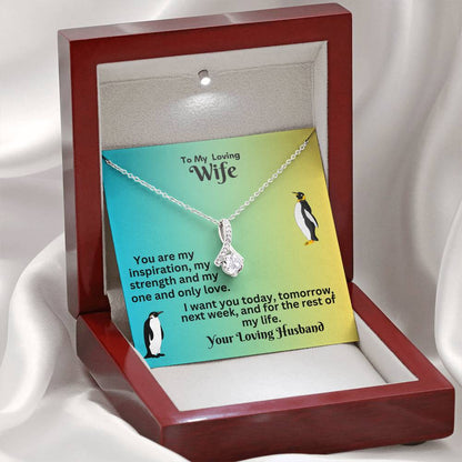 Elegant Ribbon Necklace: A Timeless Gift for Your Love