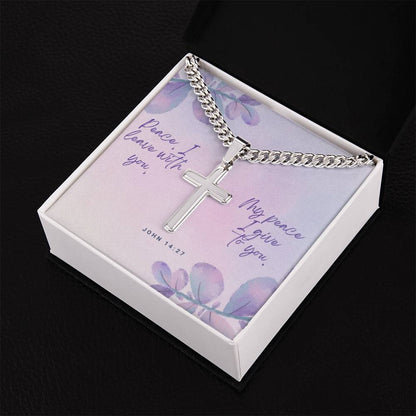 Cuban Chain Cross Necklace - A Timeless Gift of Faith and Personalization