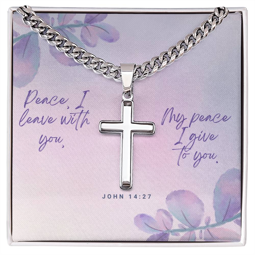 Cuban Chain Cross Necklace - A Timeless Gift of Faith and Personalization
