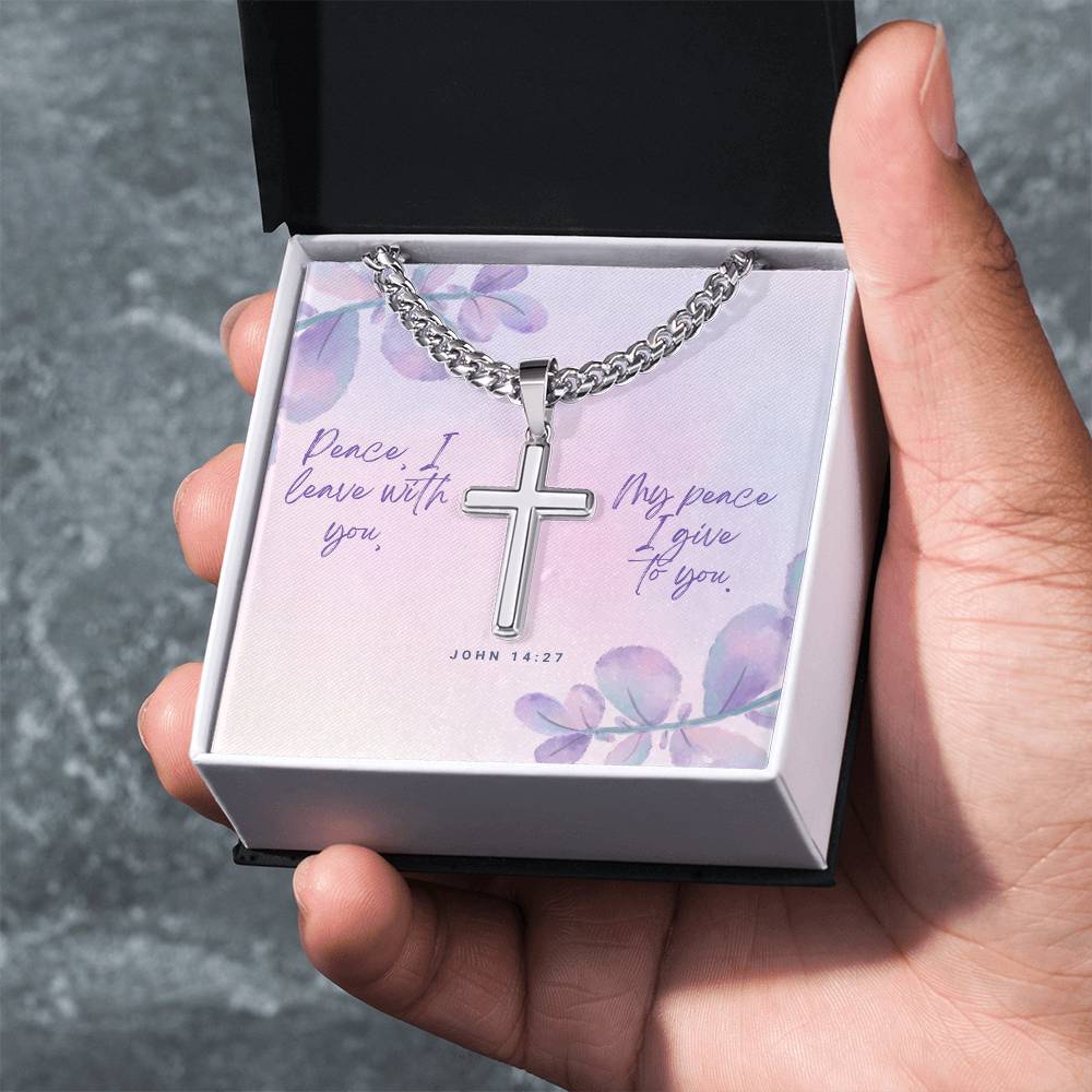 Cuban Chain Cross Necklace - A Timeless Gift of Faith and Personalization