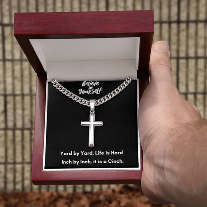 Cuban Chain Cross Necklace - A Timeless Symbol of Faith and Style