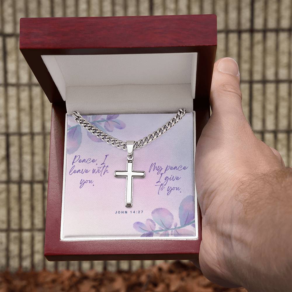 Cuban Chain Cross Necklace - A Timeless Gift of Faith and Personalization