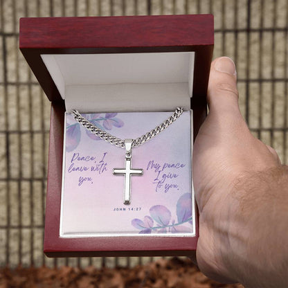 Cuban Chain Cross Necklace - A Timeless Gift of Faith and Personalization