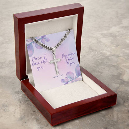 Cuban Chain Cross Necklace - A Timeless Gift of Faith and Personalization