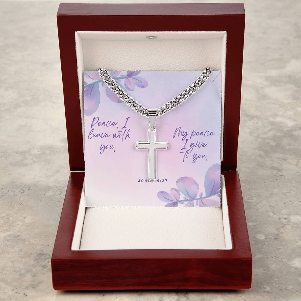 Cuban Chain Cross Necklace - A Timeless Gift of Faith and Personalization