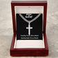 Cuban Chain with Artisan Cross Necklace